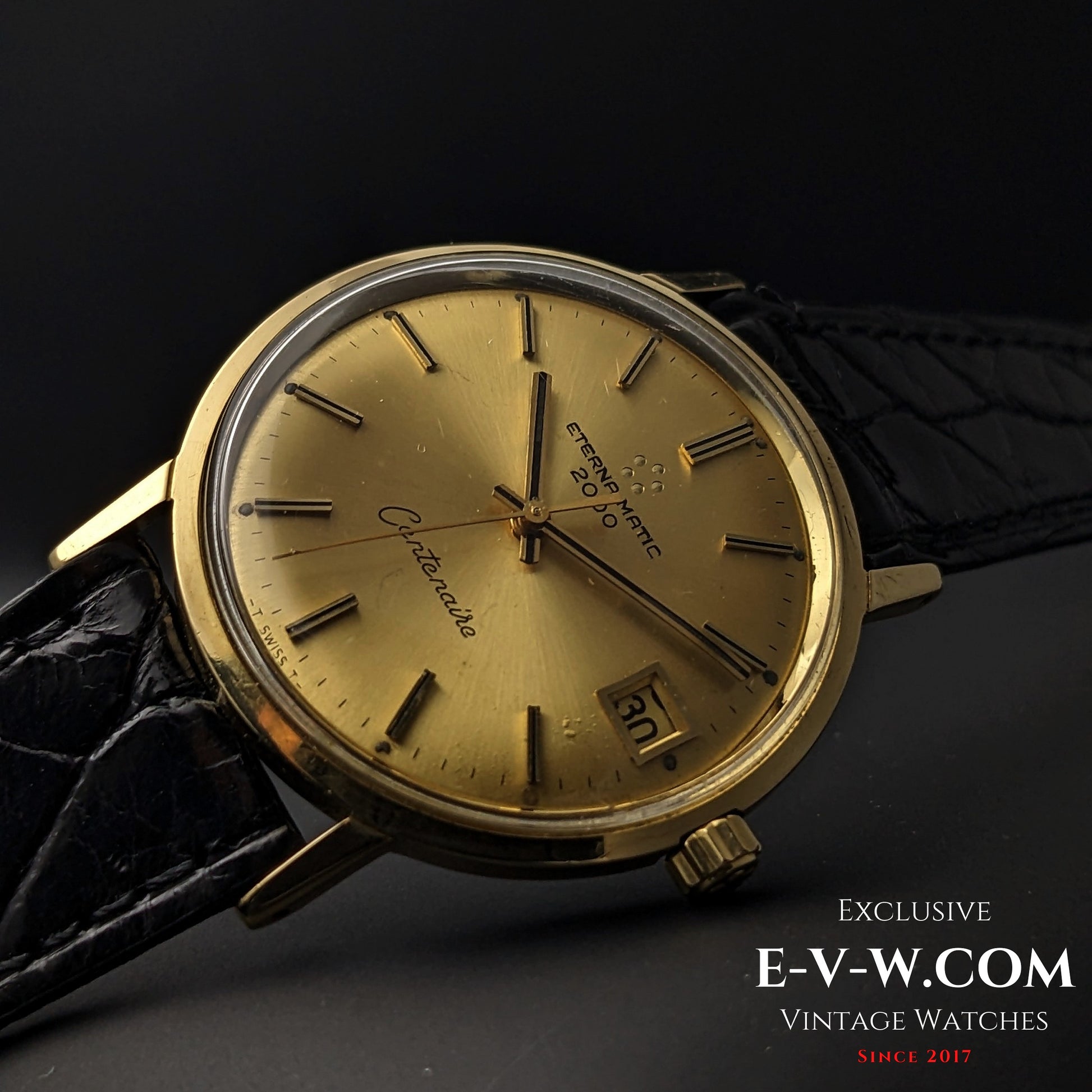 65 Years Old Vintage Eterna Matic 2000 Centenaire / 18K Gold / Ref. 744T / Cal. 1481K / Vintage 1960