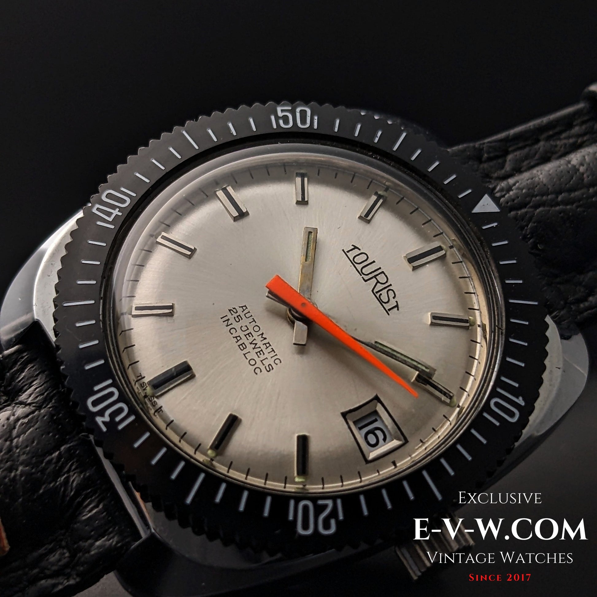 55 Years Old Vintage Tourist NOS Automatic / Diver / 25 Jewels / Cal. 2728 / Vintage 1970