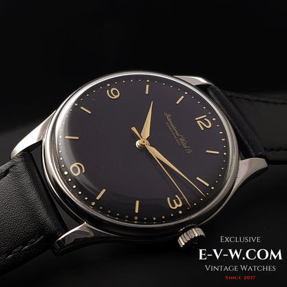 66 Years Old Vintage IWC Schaffhausen Black / Cal. 89 / Vintage 1957