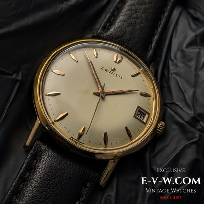 65 Years Old Vintage Zenith Classic / Gold plaque / Cal. 2522C / Vintage 1960
