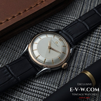 Eterna-Matic early five-ball Automatic | Two-tone case, “fancy” lugs | Cal. 1248T | Vintage 1950