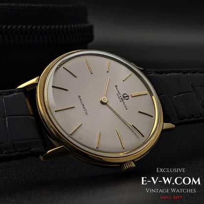 60 Years Old Vintage Baume & Mercier Genève Baumatic 18k Gold / Cal. MB 12800 Micro rotor / Vintage 1960s