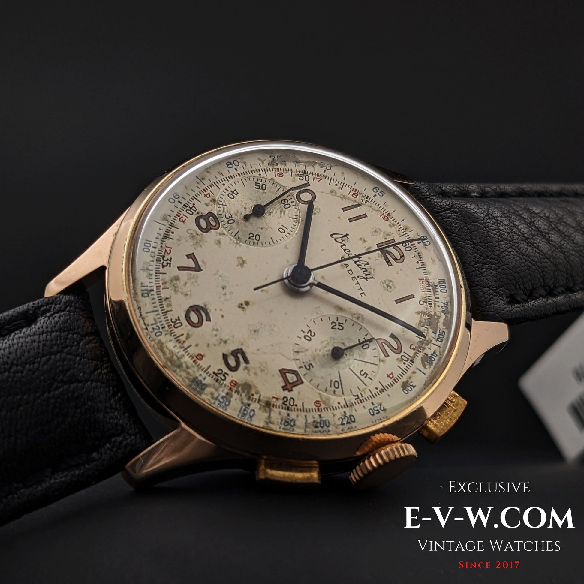 84 Vintage Breitling Cadette Chronographe / Cal. Venus 188 Vintage 1940