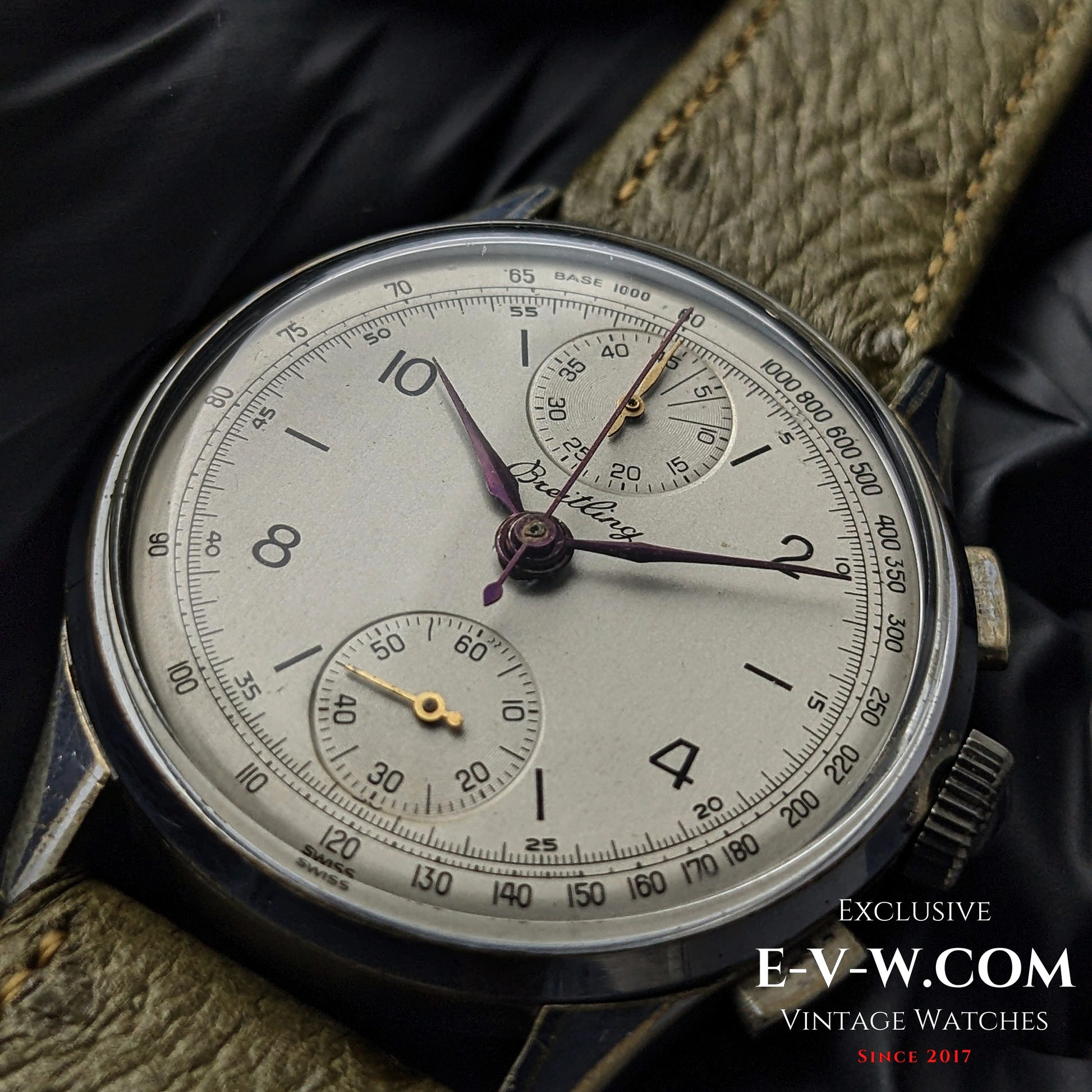 80 Years Old Vintage Breitling Chronograph / WWII / Ref. 178 / Cal. Venus 175 / Vintage 1945