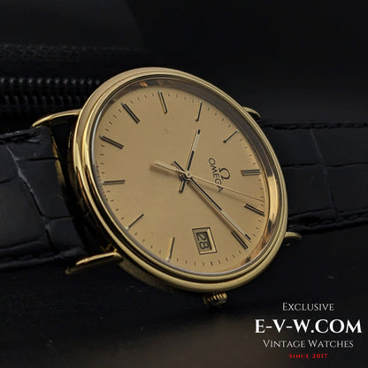 Vintage Omega Classic 18k Gold / Cal. 1530 / Vintage 1980s