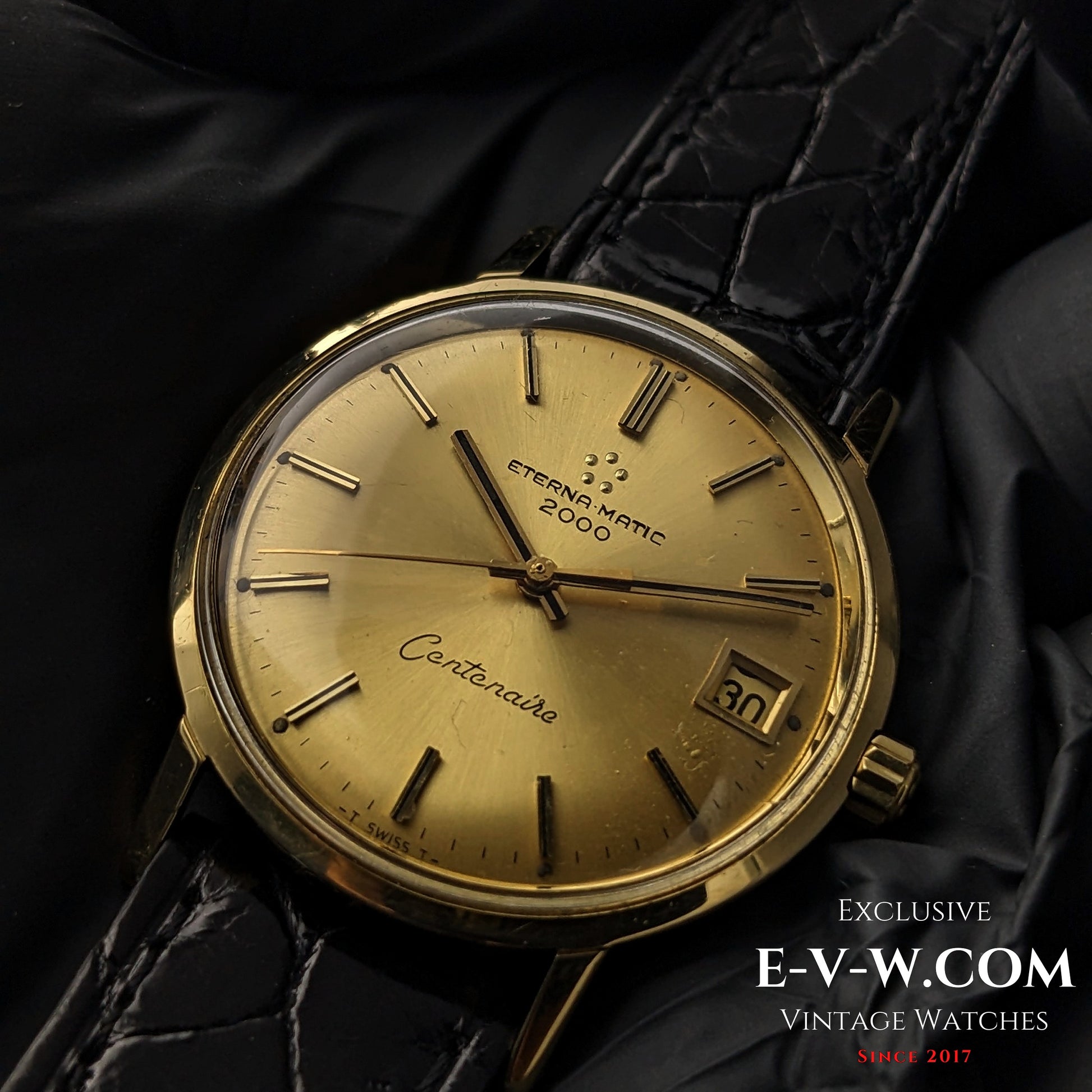 65 Years Old Vintage Eterna Matic 2000 Centenaire / 18K Gold / Ref. 744T / Cal. 1481K / Vintage 1960