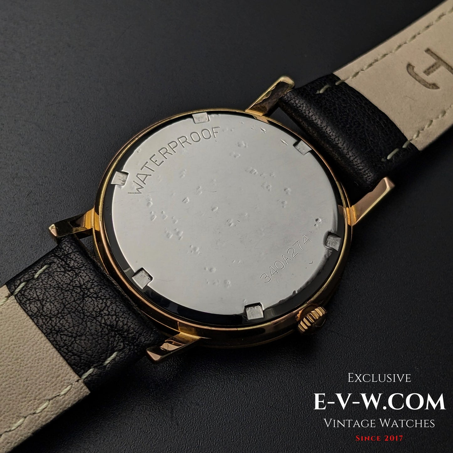 65 Years Old Vintage Zenith Classic / Gold plaque / Cal. 2522C / Vintage 1960