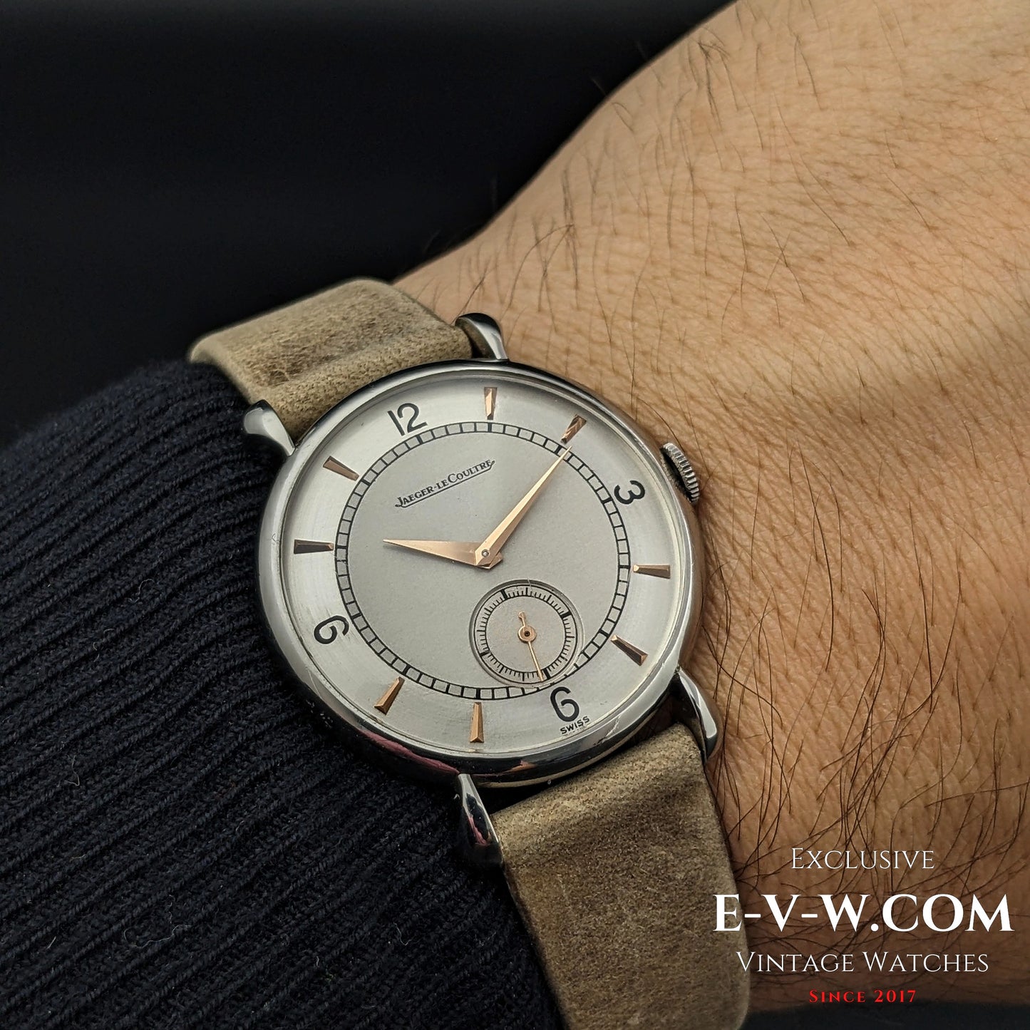 84 Vintage Jaeger LeCoultre tear-drop lugs / Cal. 428/2 Vintage 1940