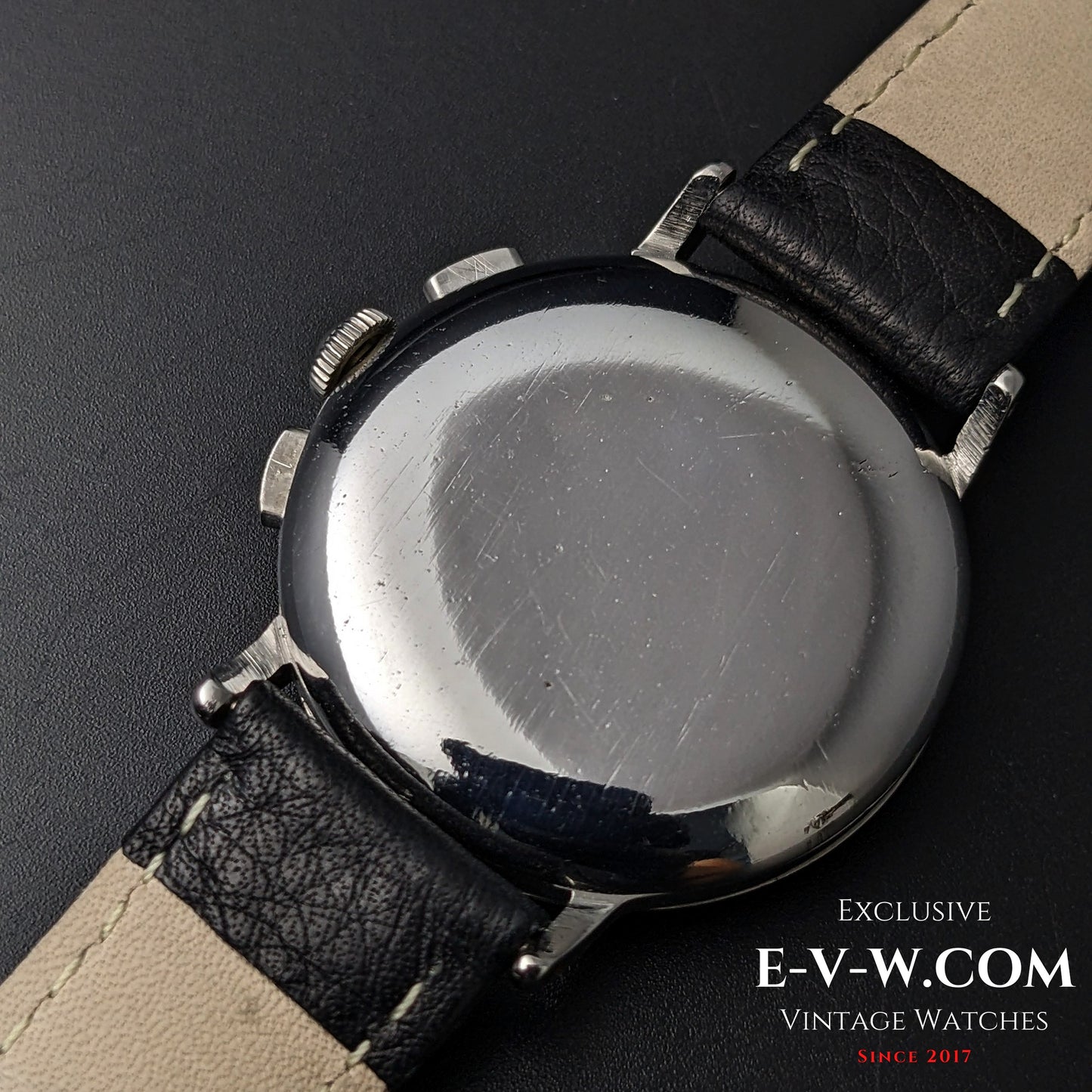 85 Years Old Vintage Lemania Chronographe SUISSE / WWII / Black dial / Cal. 1276 / Vintage 1940