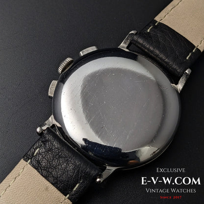 85 Years Old Vintage Lemania Chronographe SUISSE / WWII / Black dial / Cal. 1276 / Vintage 1940