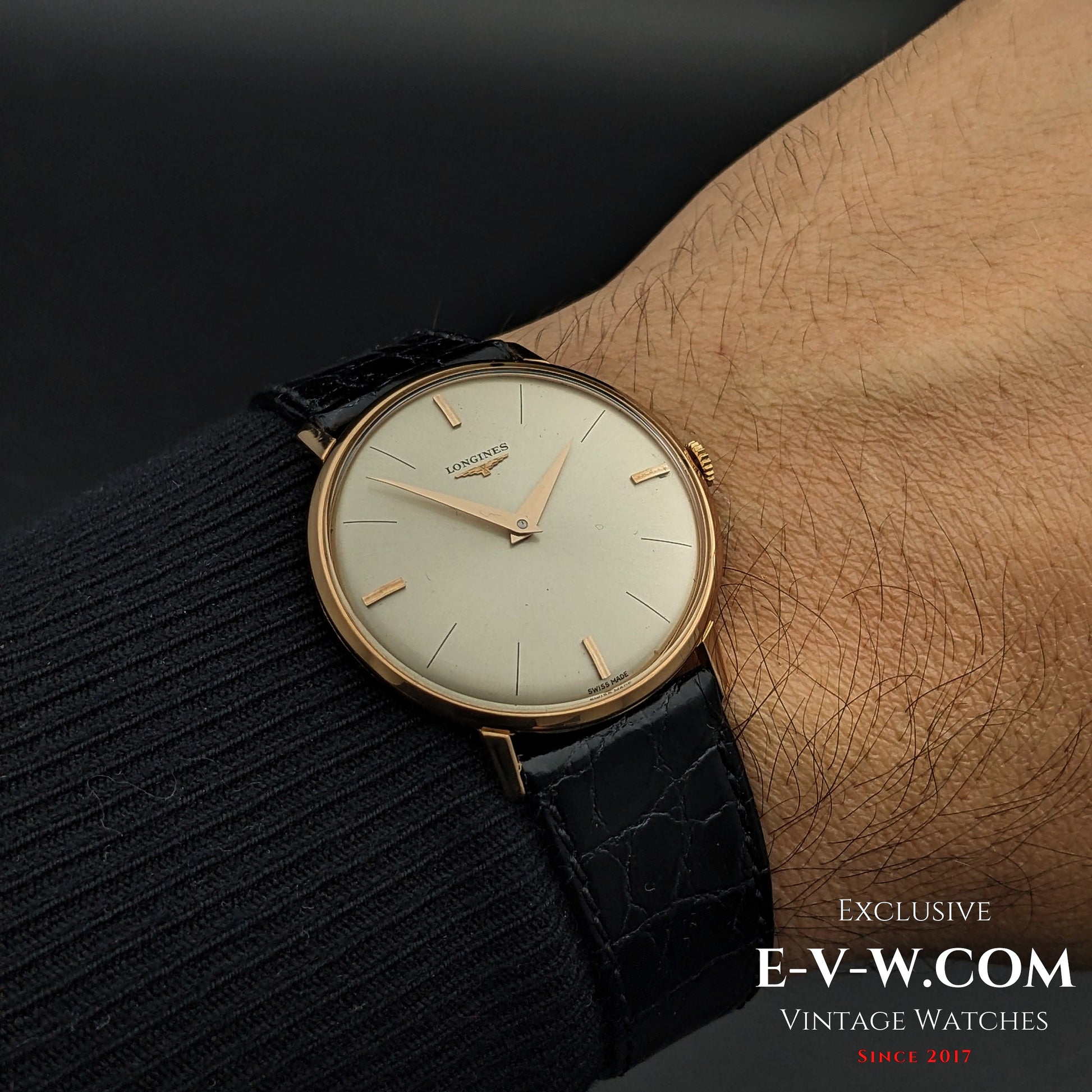 58 Vintage Longines Classic Calatrava 18k rose gold Ref. 7511 / Cal. 370 Vintage 1966