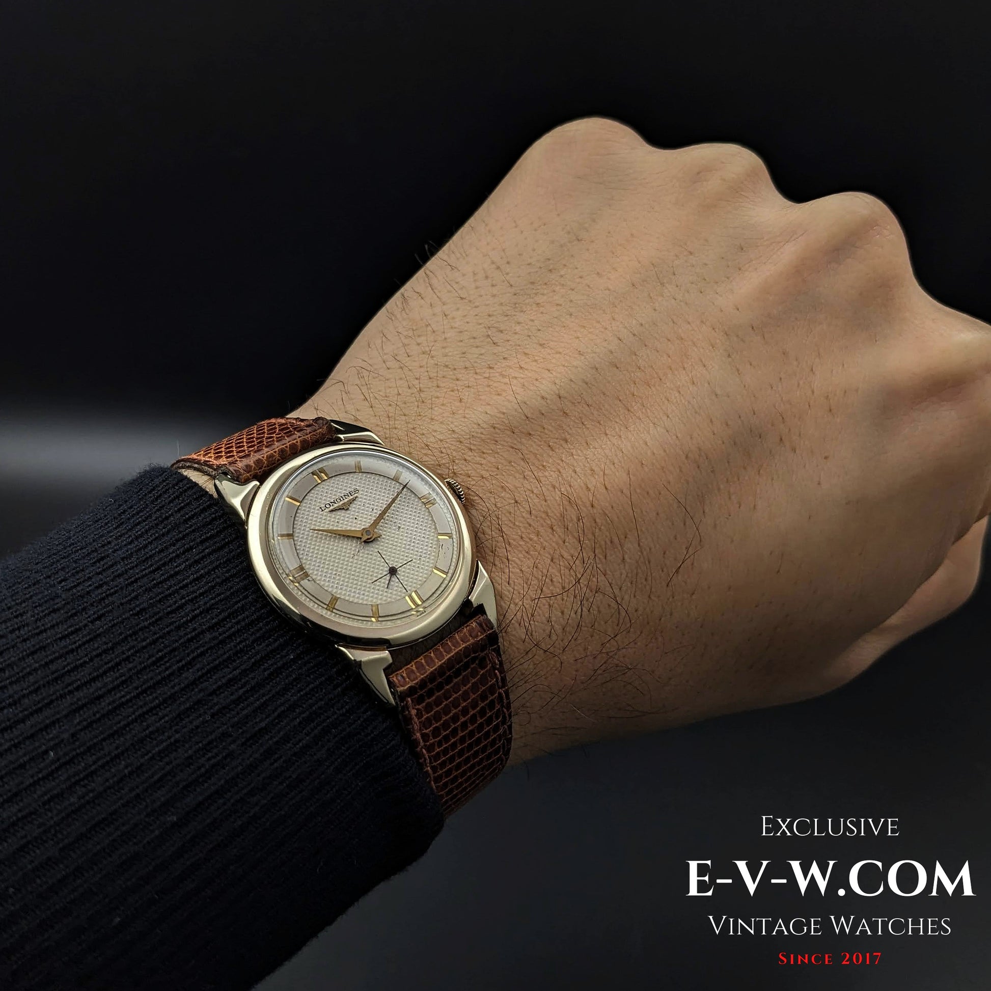 74 Years Old Vintage Longines Spider lugs / honeycomb dial / Steel Gold / Cal. 23Z / Vintage 1950