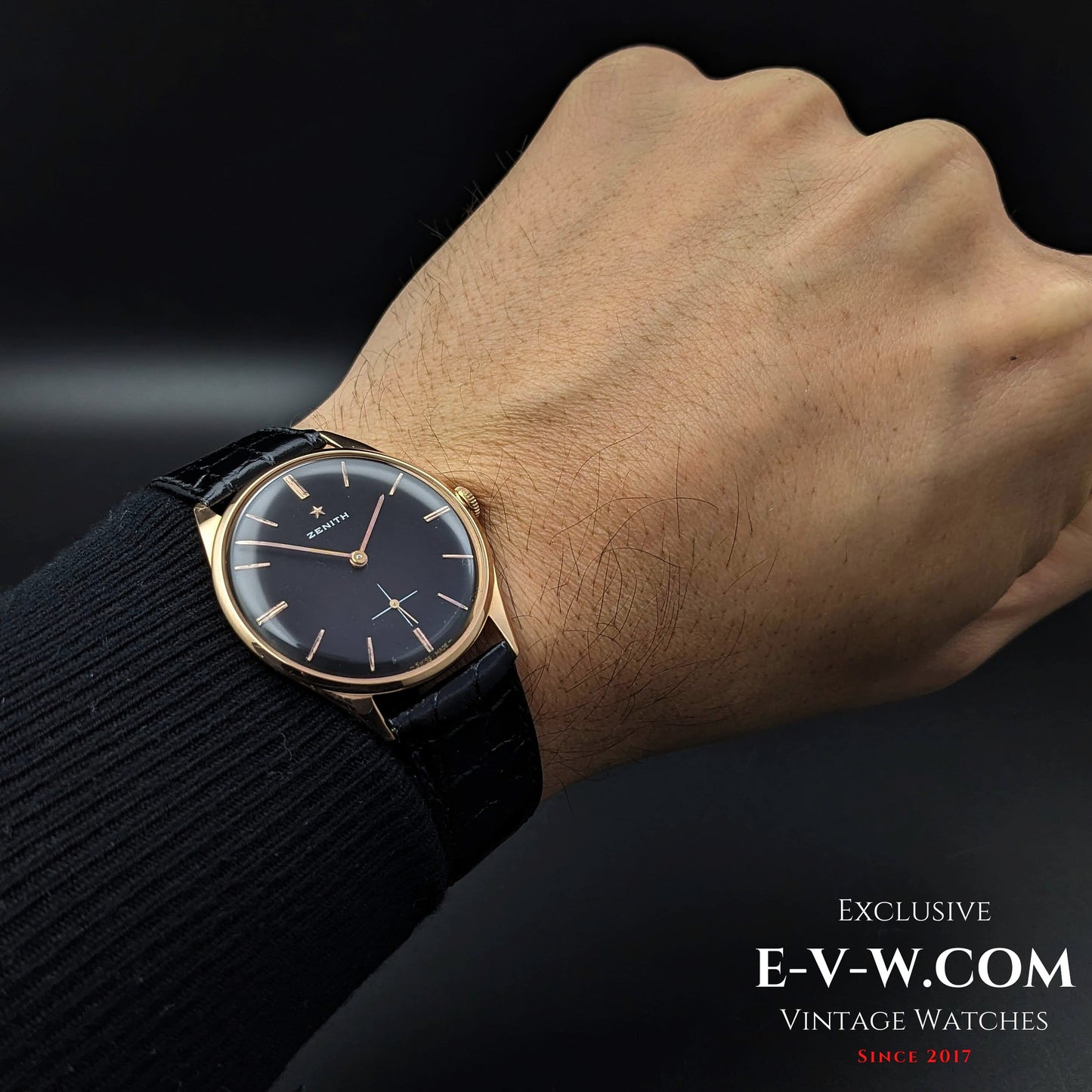 59 Years Old Vintage Zenith 18K Rose Gold 7583-1 / Cal. 40T / Vintage 1956 /e-v-w.com