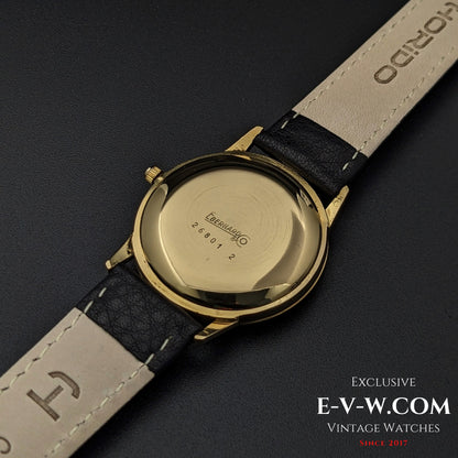 50 Years Old Vintage Eberhard & Co Royal Matic Automatic / 18K Gold / Cal. 2677 / Vintage 1970s