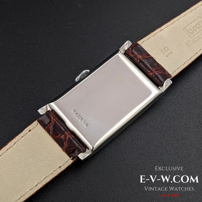 93 Years Old Antique IWC Schaffhausen Tank unique cristal Art Deco / Cal. 87 Vintage