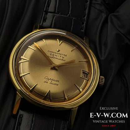 60 Years Old Vintage Zenith CHRONOMETRE Automatic CAPTAIN DE  LUXE / Cal. 2542PC / Vintage 1960s