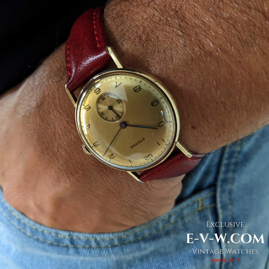 84 Years Old Vintage Eterna 14ct Gold / WWII / Cal. 1020 / Vintage 1941 / Serviced