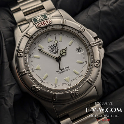 30 Years Old Vintage TAG HEUER 4000 Automatic / Ref. WF2110-K / Cal. 2824-2 / Vintage 1990's