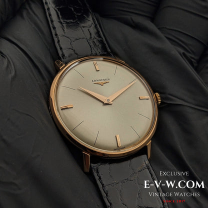 58 Vintage Longines Classic Calatrava 18k rose gold Ref. 7511 / Cal. 370 Vintage 1966