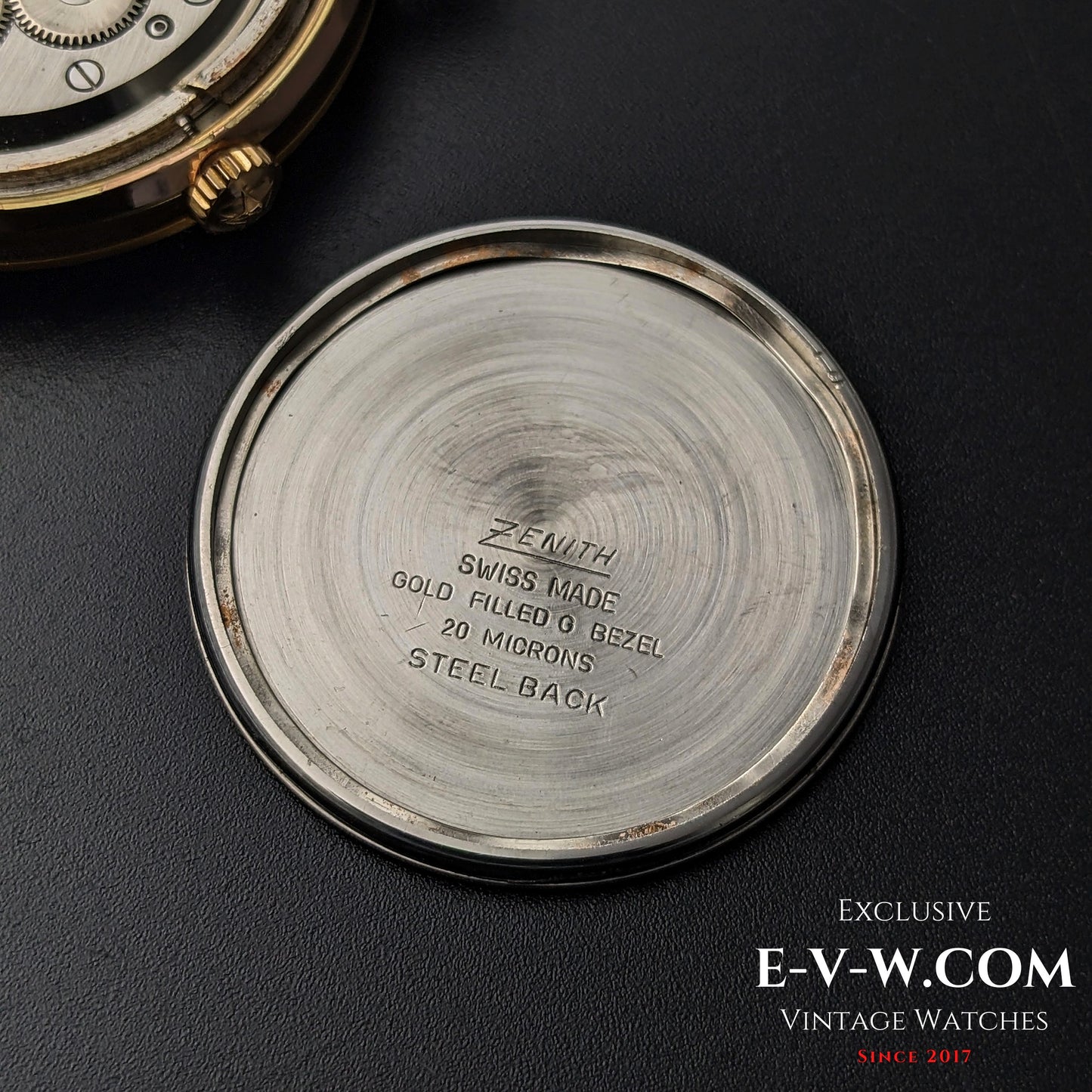 65 Years Old Vintage Zenith Classic / Gold plaque / Cal. 2522C / Vintage 1960