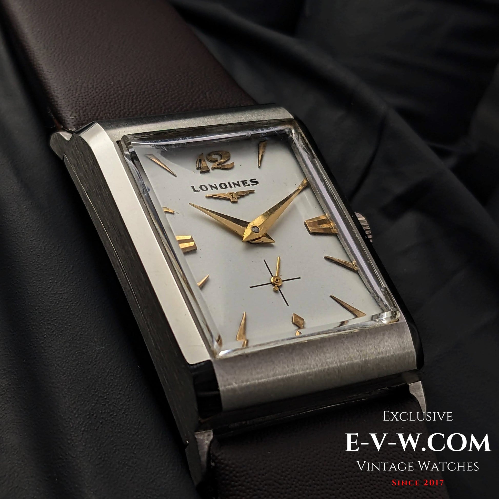 67 Years Old Vintage Longines Square Art Deco / Cal. 9LT / Vintage 1956			