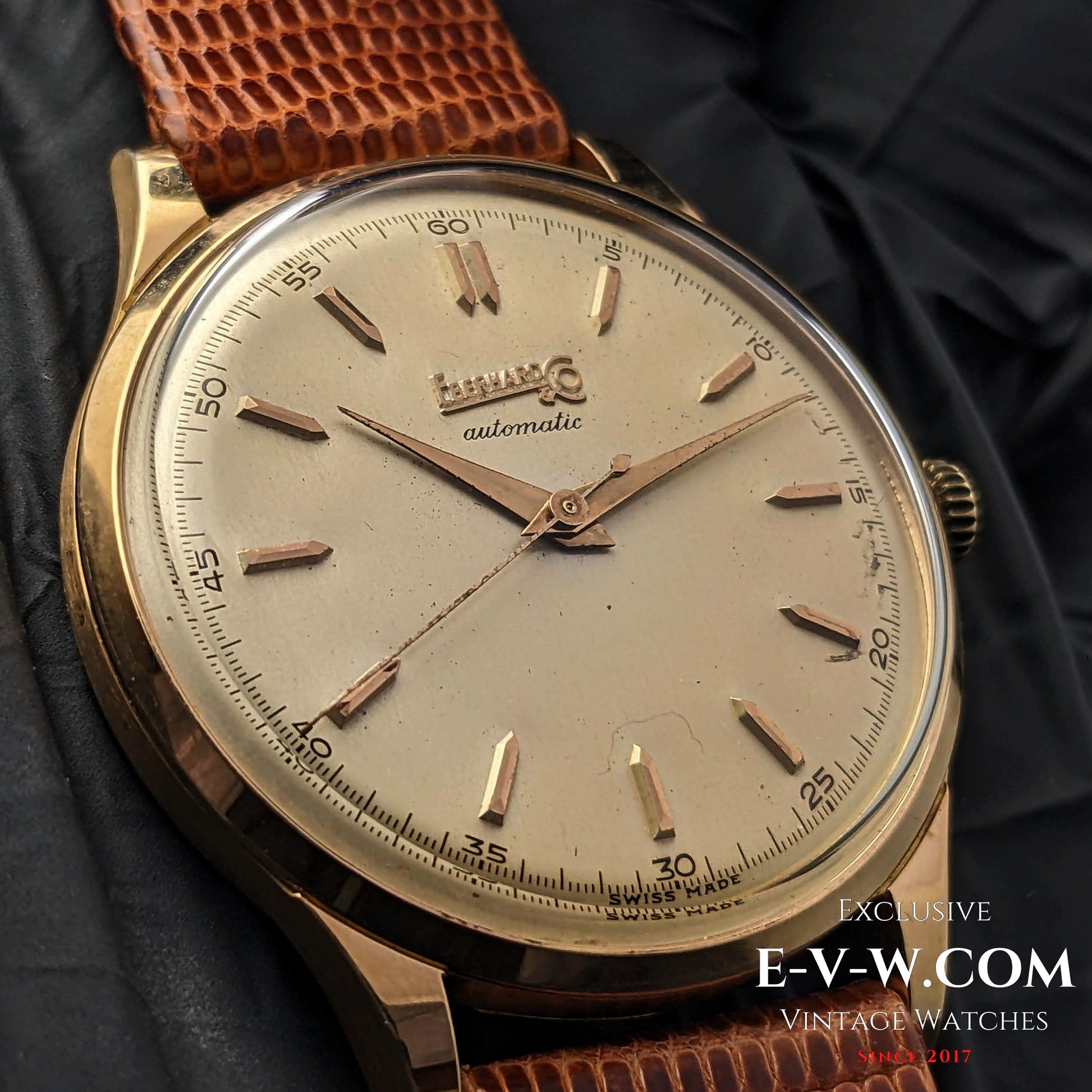74 Years Old Vintage Eberhard & Co 18k Gold / Automatic Ref. 11601 / Cal. 11500 / Vintage 1950