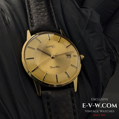 50 Years Old Vintage Eberhard & Co Royal Matic Automatic / 18K Gold / Cal. 2677 / Vintage 1970s