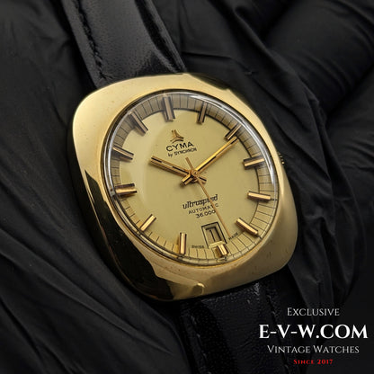 54 Years Old Vintage CYMA by SYNCHRON ultraspeed AUTOMATIC 36000 / Cal. 72 / Vintage 1970s