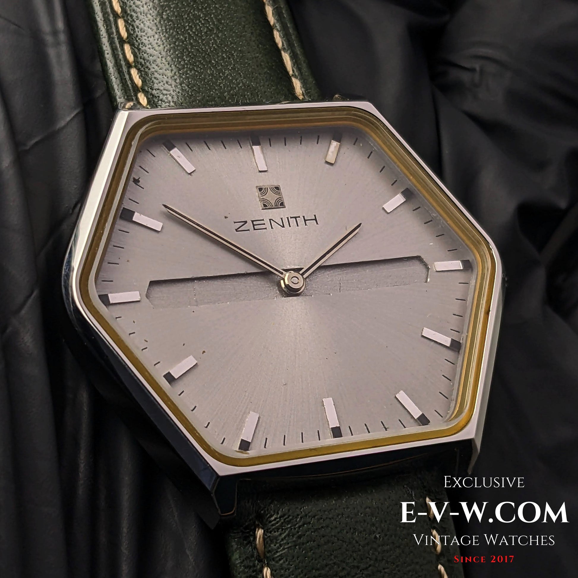"54 Years Old Vintage Zenith Rare Hexagon Jumbo  Ref.  01-3530-172 / Cal. 2320 / Vintage  1970"