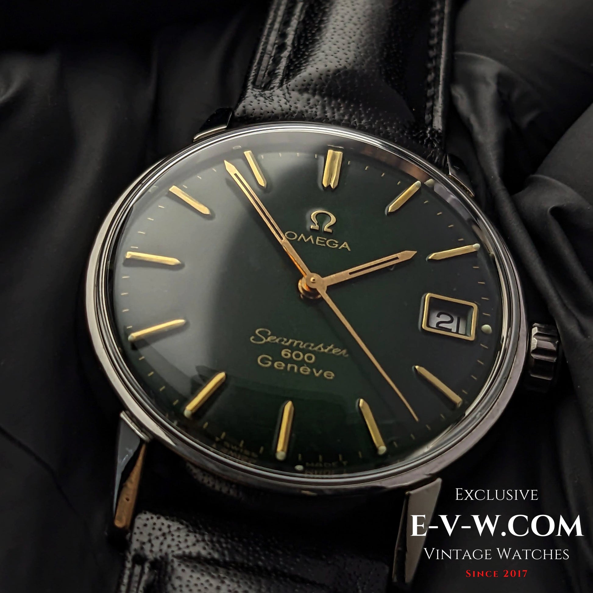 57 Years Old Vintage Omega Seamaster 600 / Green Dial /Ref. 13600011 / Cal.611 / 1966 Vintage