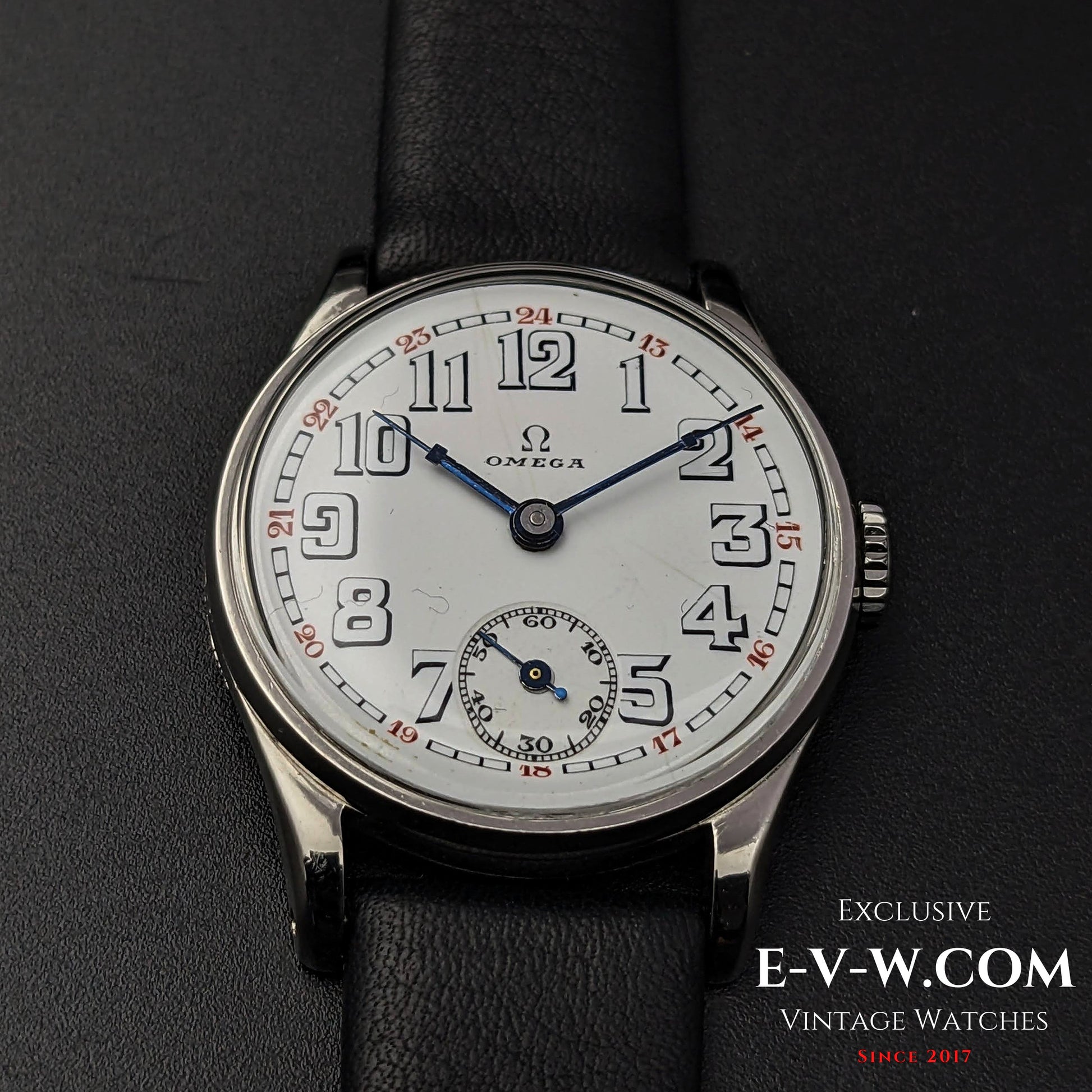 84 Years Old Rare Omega Art Deco / Cal. 25,6SOBT3/ Vintage 1939