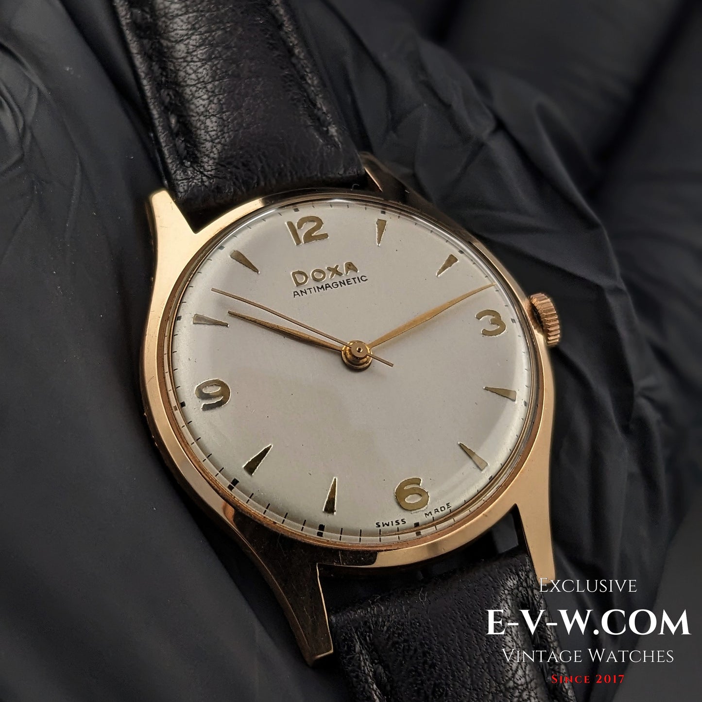 74 Vintage DOXA Antimagnatic / 14k Solid Gold / Cal. 11 1/2 1147 /  Vintage1950