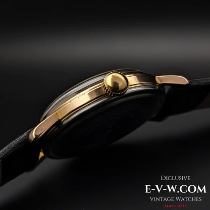 GUB Glashutte/SA Gold Plaque 80 microns / cal 70.1 / Vintage 1960s