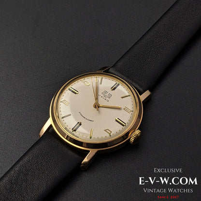 GUB Glashutte/SA Gold Plaque 80 microns/ cal 70.1 / Vintage 1960s