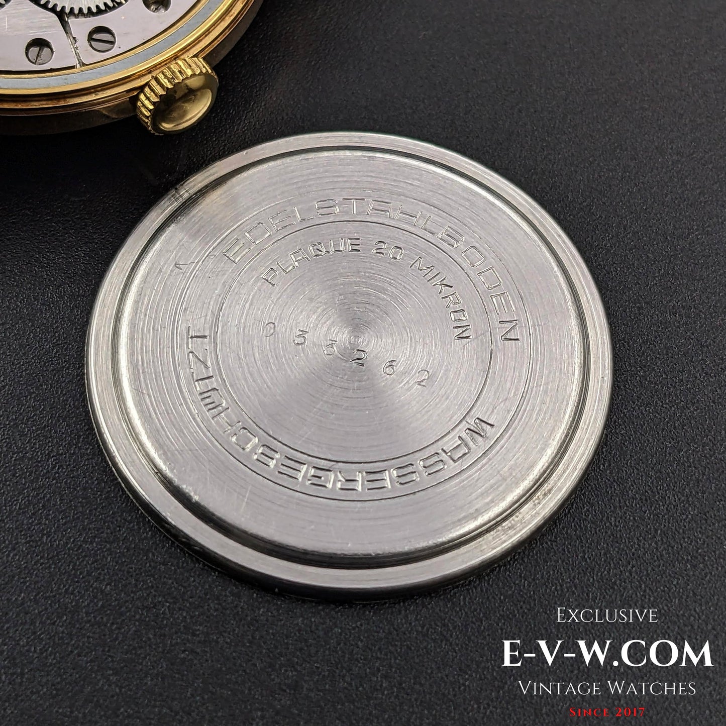 GUB Glashutte/SA Gold Plaque 80 microns/ cal 70.1 / Vintage 1960s