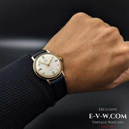 GUB Glashutte/SA Gold Plaque 80 microns/ cal 70.1 / Vintage 1960s