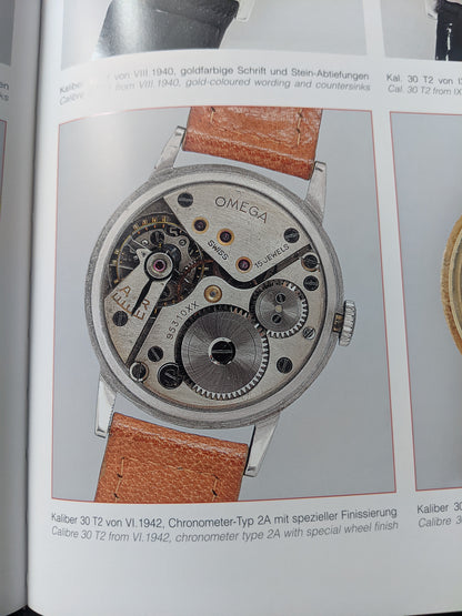 Omega 30T2 PC Sector Dial Calatrava /  Ref 2400 / WWII Vintage 1944