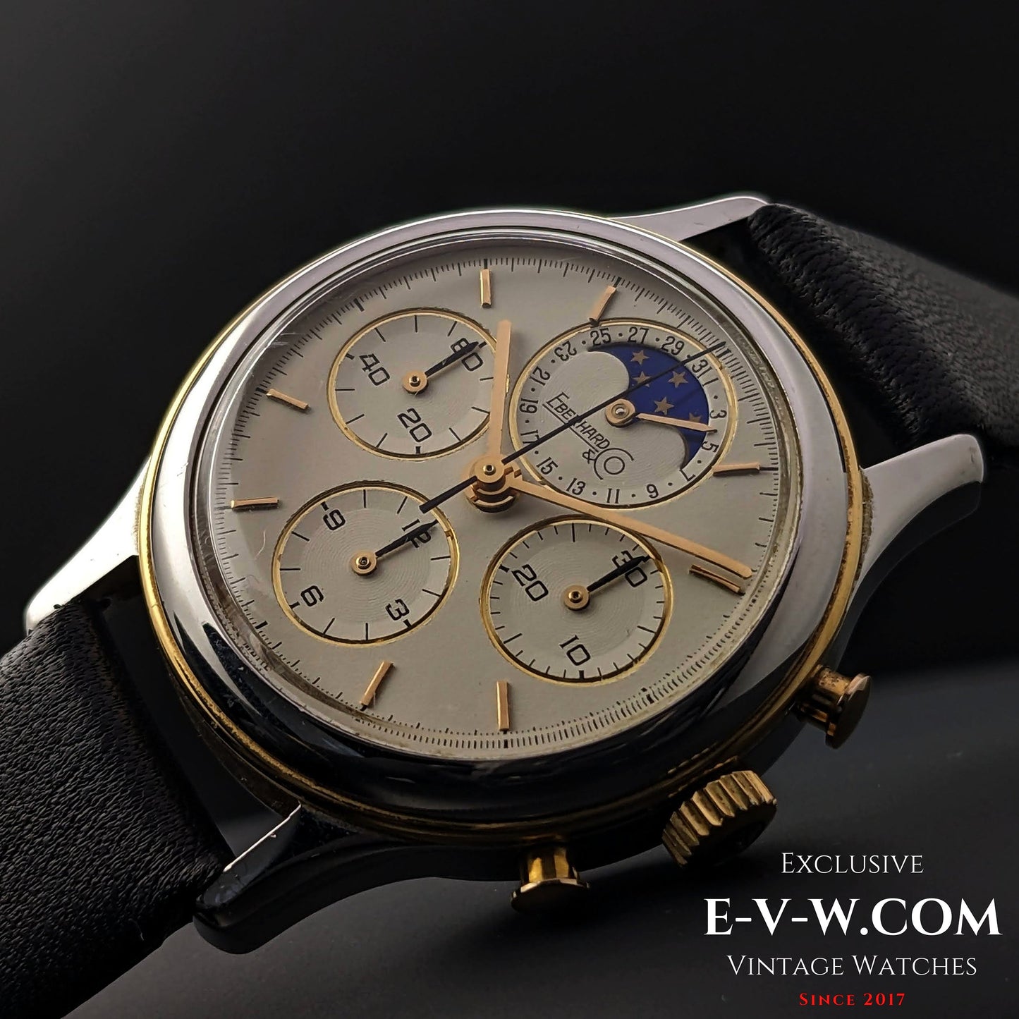 Eberhard & Co.Chrono Royal Moonphase Vintage 1990s / cal.1883 / Ref.32004