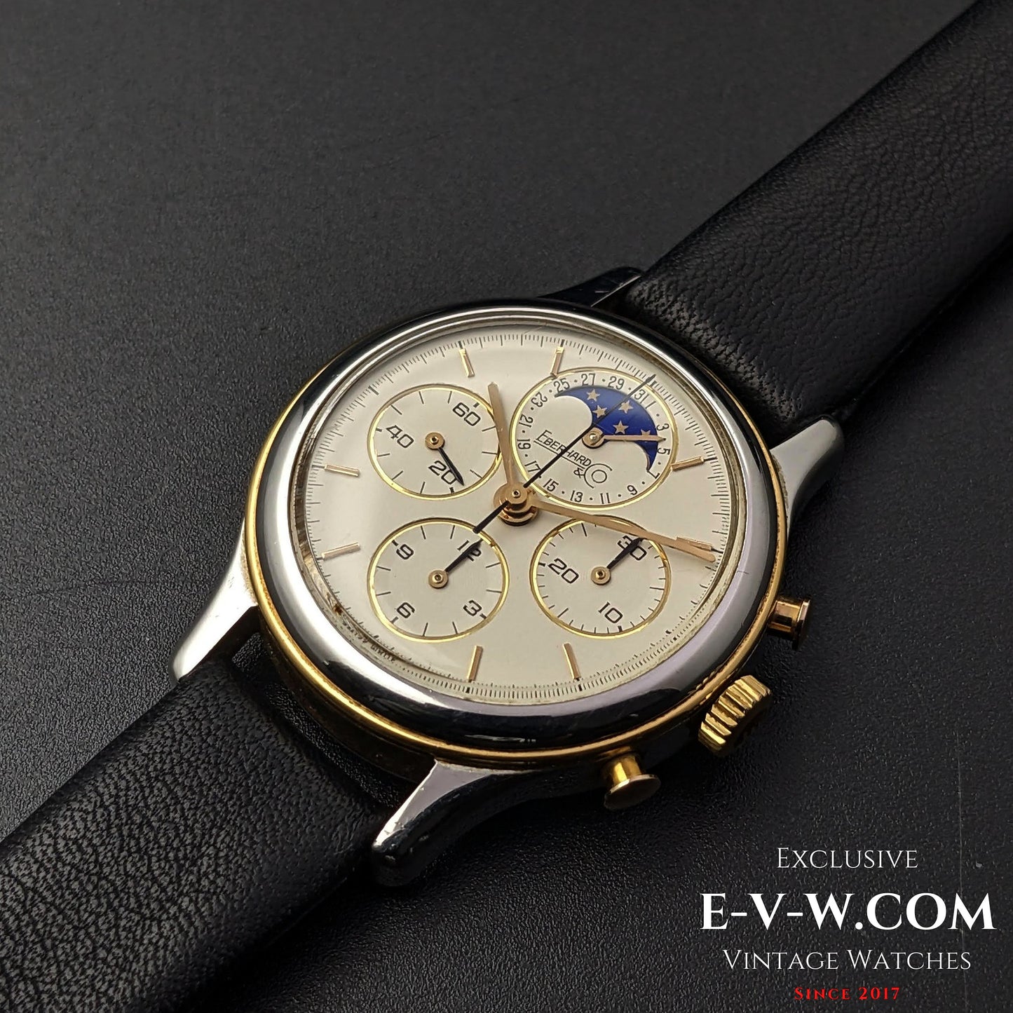 Eberhard & Co.Chrono Royal Moonphase Vintage 1990s / cal.1883 / Ref.32004