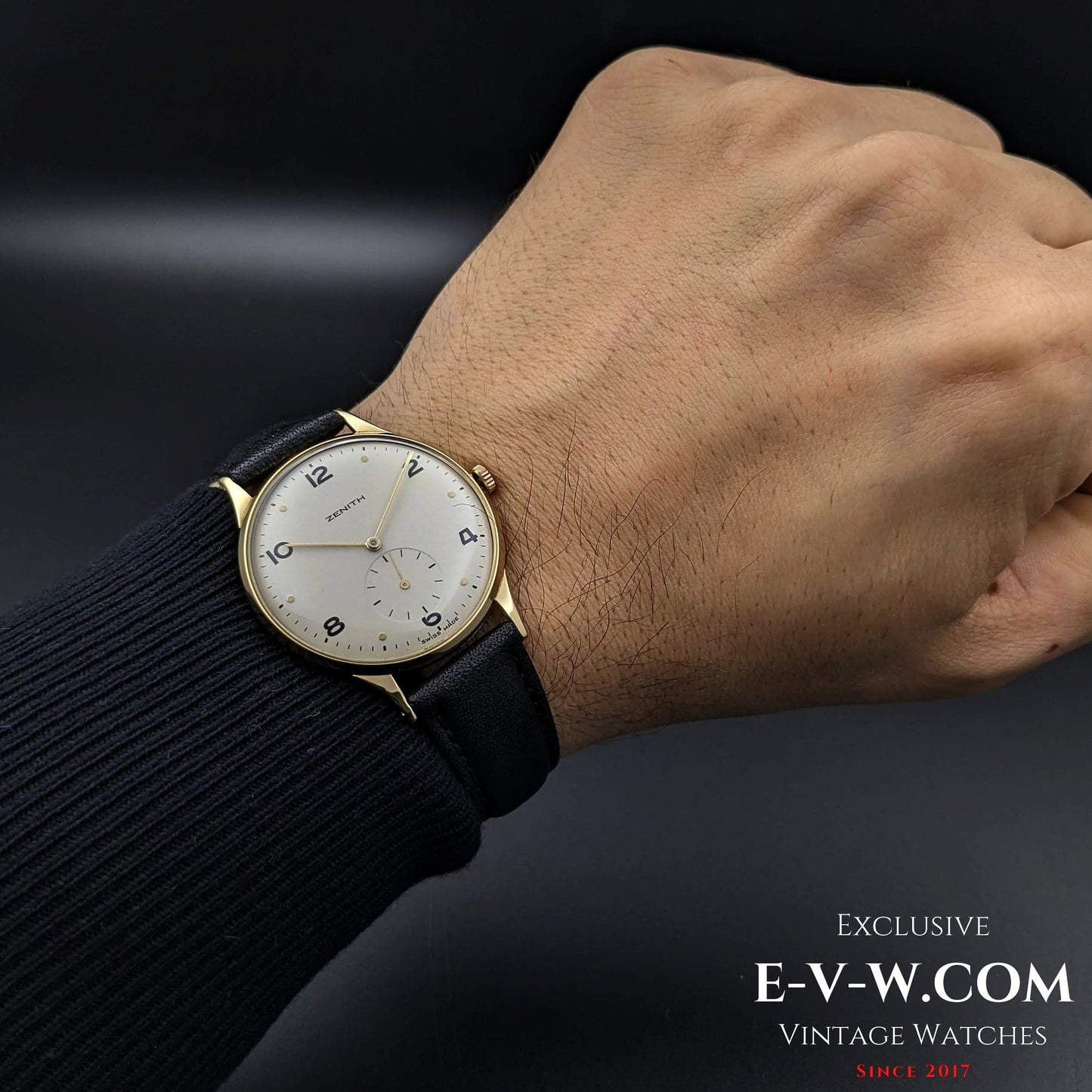 Vintage 1949 Zenith 18K Gold / Jumbo 37mm / Cal.126