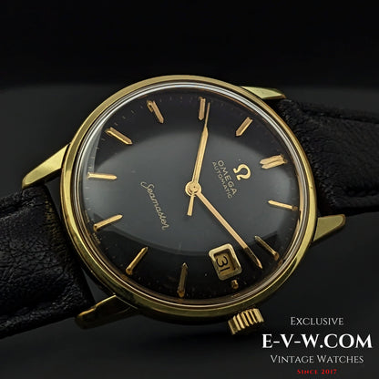 Omega Seamaster Black Dial Automatic / Gold Plaque / Ref 166002 / cal. 565  / Vintage 1967