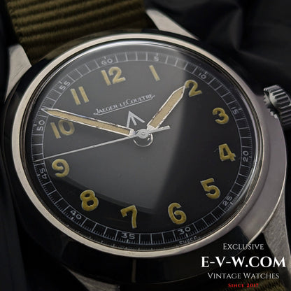 Very Rare Jaeger LeCoultre Military A.D.R.I (Army of the Republic of Indonesia) Dirty Dozen W.W.W / Cal 885 / Vintage 1940's