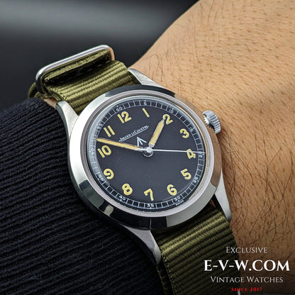 Very Rare Jaeger LeCoultre Military A.D.R.I (Army of the Republic of Indonesia) Dirty Dozen W.W.W / Cal 885 / Vintage 1940's