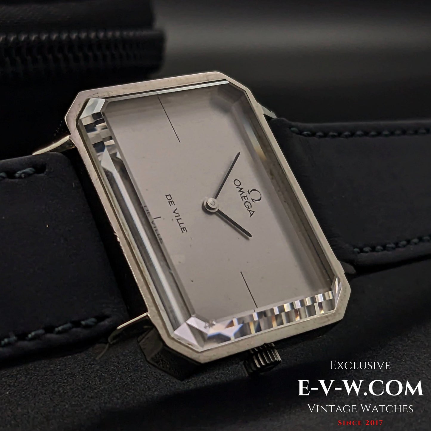 Omega DeVille Very Unique Faceted Glass / Cal.625 / Vintage 1972