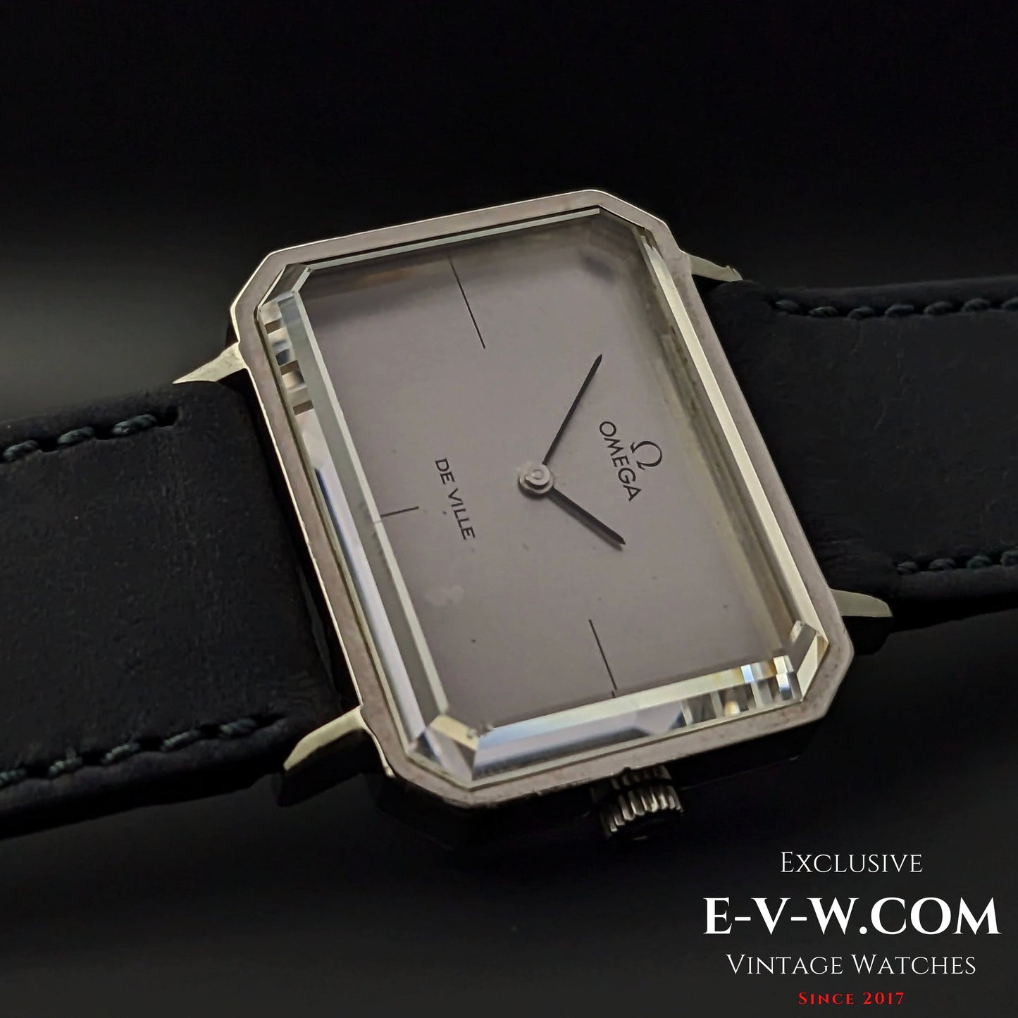 Omega DeVille Very Unique Faceted Glass / Cal.625 / Vintage 1972