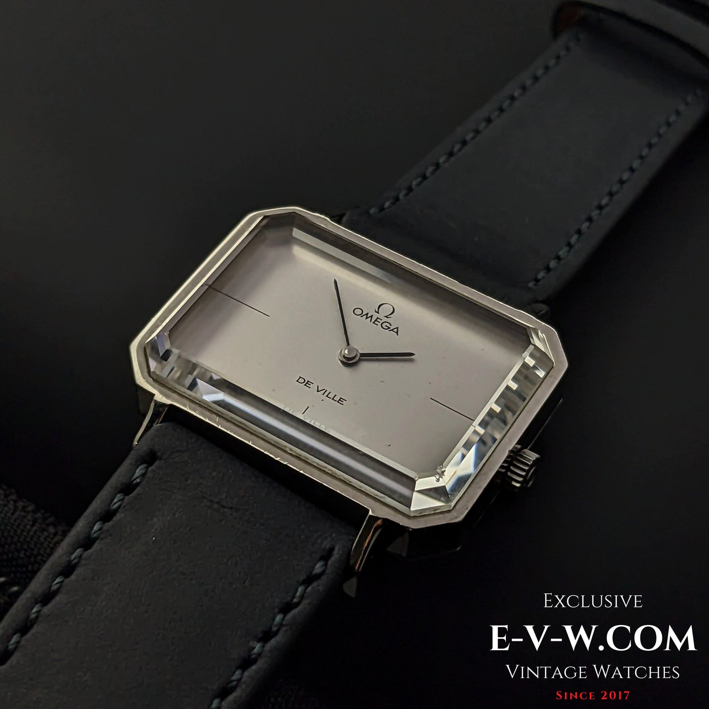 Omega DeVille Very Unique Faceted Glass / Cal.625 / Vintage 1972