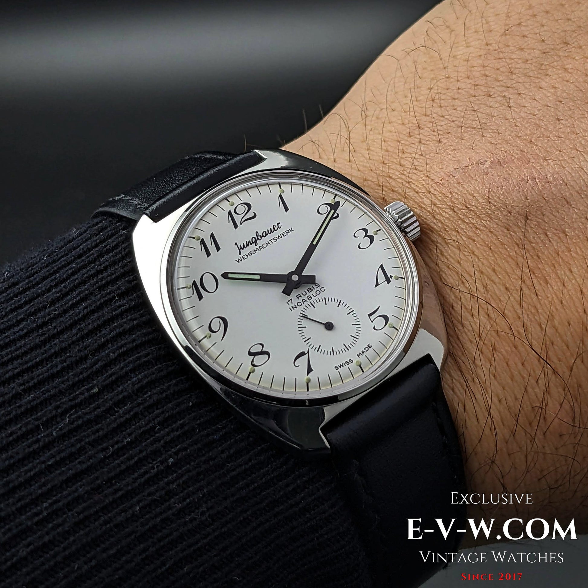 Jungbauer Wehrmachtswerk military watch Swiss  Cal. MK / rocket army