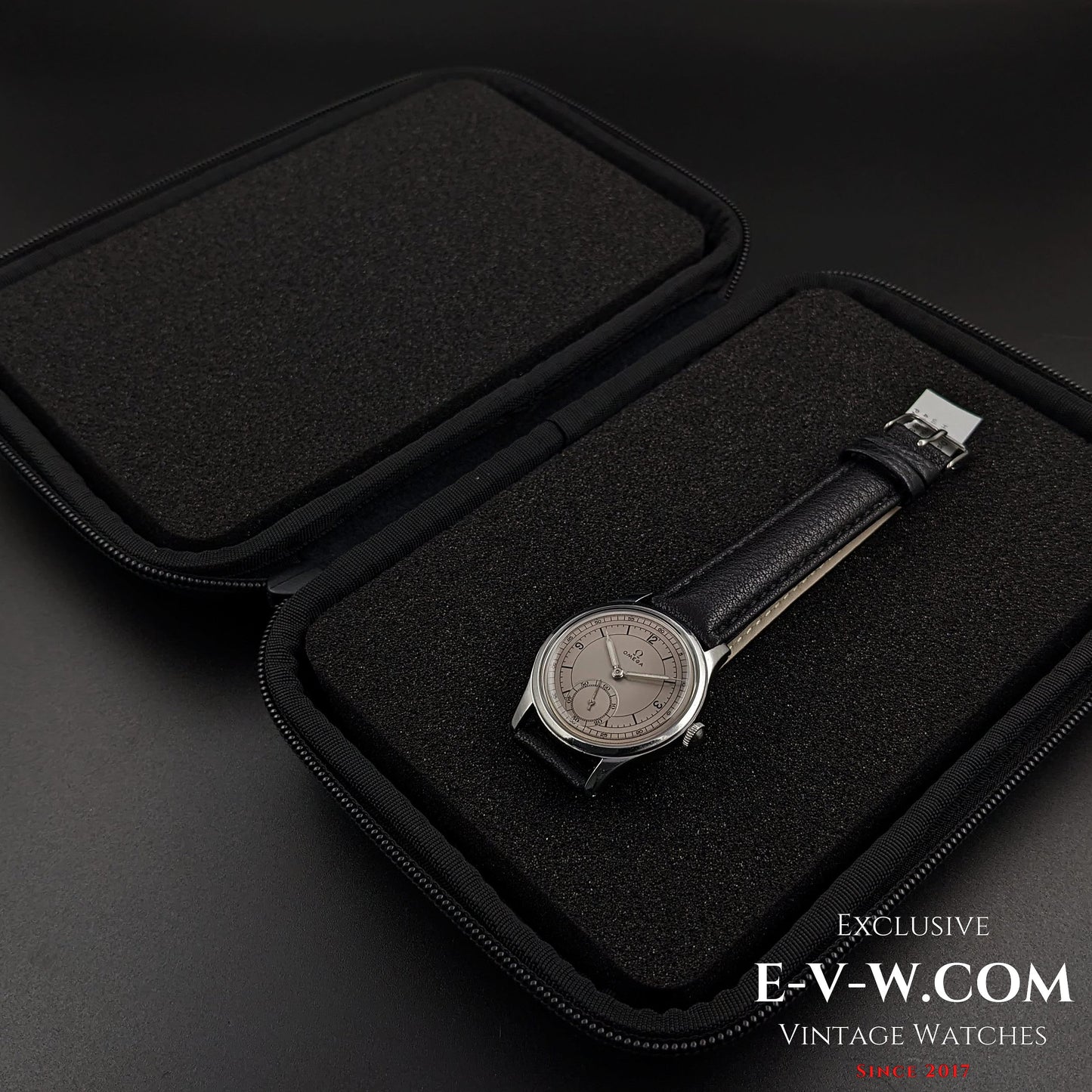 Omega 30T2 PC Sector Dial Calatrava /  Ref 2400 / WWII Vintage 1944