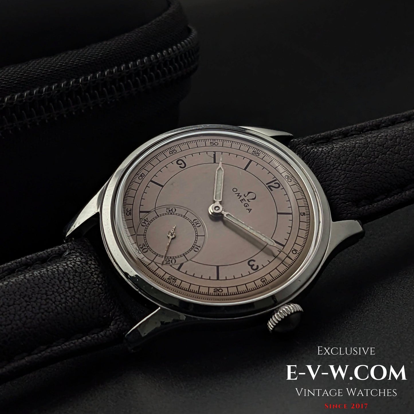 Omega 30T2 PC Sector Dial Calatrava /  Ref 2400 / WWII Vintage 1944