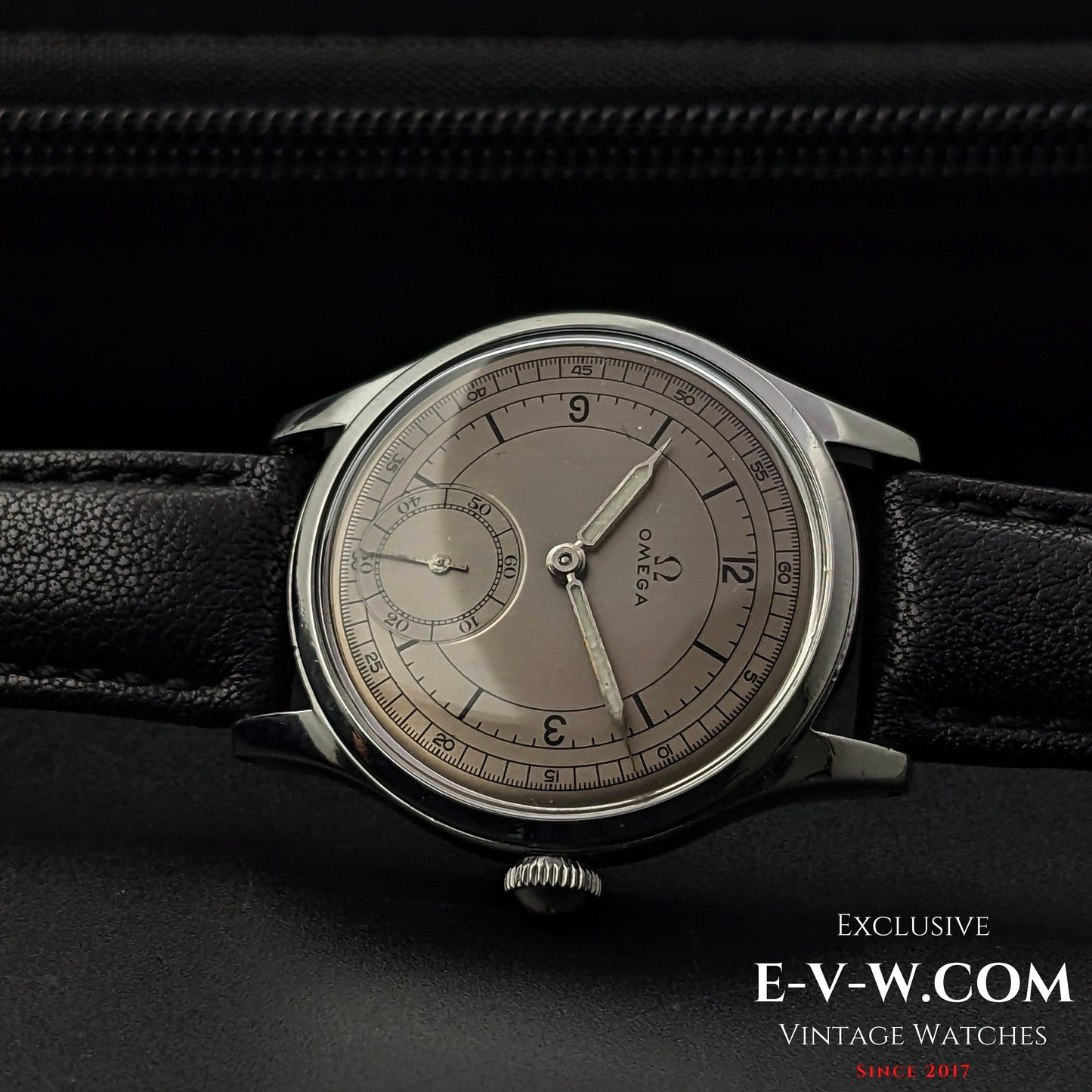 Omega 30T2 PC Sector Dial Calatrava /  Ref 2400 / WWII Vintage 1944